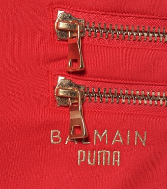 Puma x Balmain high-rise slim sweatpants