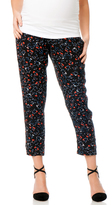 Thumbnail for your product : A Pea in the Pod Ella Moss Under Belly Crepe De Chine Drawstring Straight Leg Maternity Pants