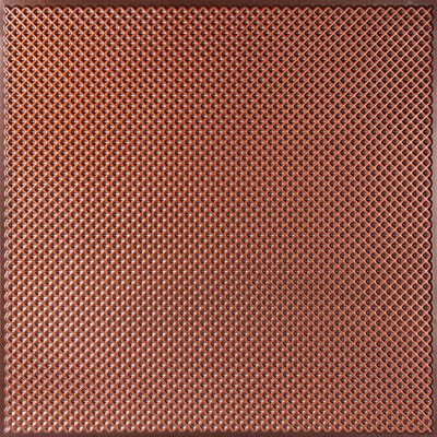uDecor Kingsbridge Antique Copper 2 ft. x 2 ft. Lay-in or Glue Up Border Ceiling Tile (40 sq. ft. / case)