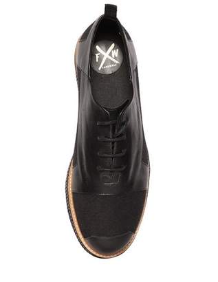 Canvas & Leather Lace-Up Shoes