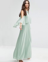 Thumbnail for your product : ASOS Extreme Cold Shoulder Maxi Dress