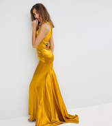 Thumbnail for your product : Jarlo Tall High Neck Fishtail Maxi Dress With Strappy Open Back Detail