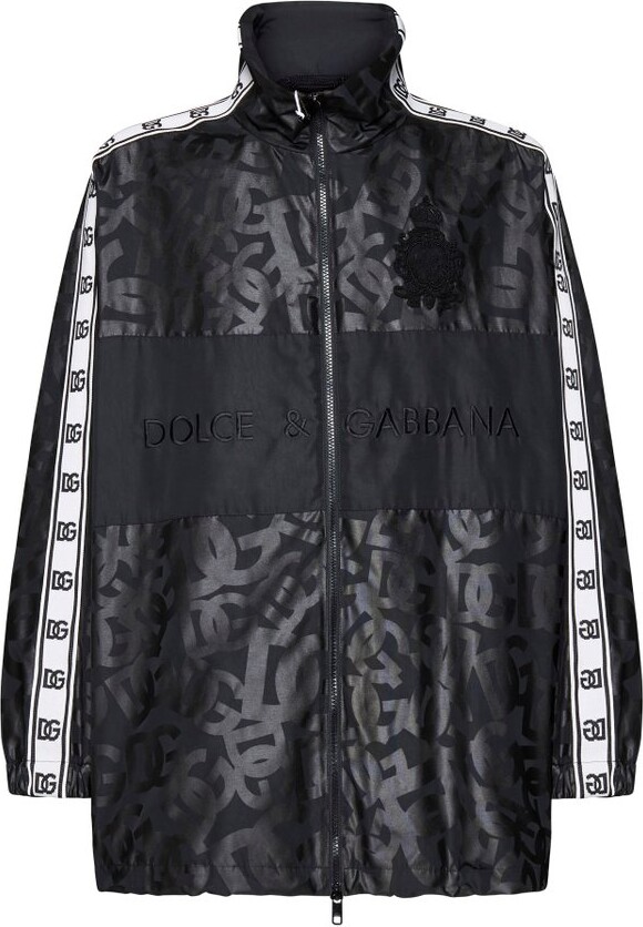 for Men Mens Jackets Dolce & Gabbana Jackets Save 49% Black Dolce & Gabbana Long Patchwork Down Jacket in Grey 
