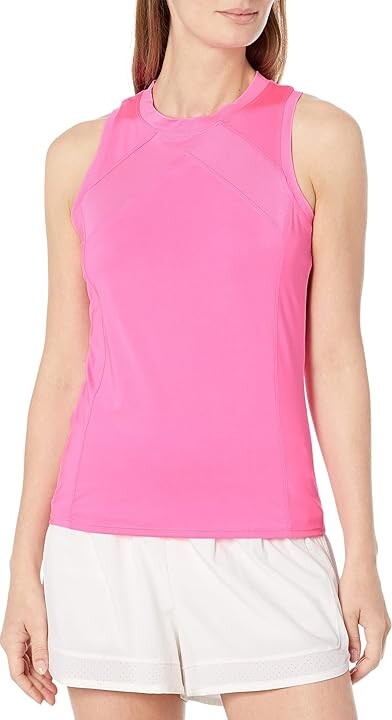Seamless Delight High Neck Bra Tank Top in Pink Sugar by Alo Yoga