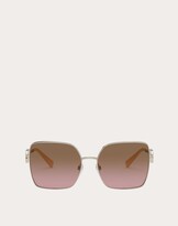 Thumbnail for your product : Valentino Squared Metal Frame With Vlogo Signature Crystals Women Gold/gradient Pink 100% Metallic Fiber OneSize