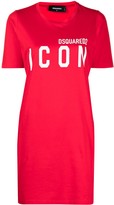 Thumbnail for your product : DSQUARED2 Icon print T-shirt dress