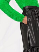 Thumbnail for your product : Pinko Pleated Faux Leather Skirt