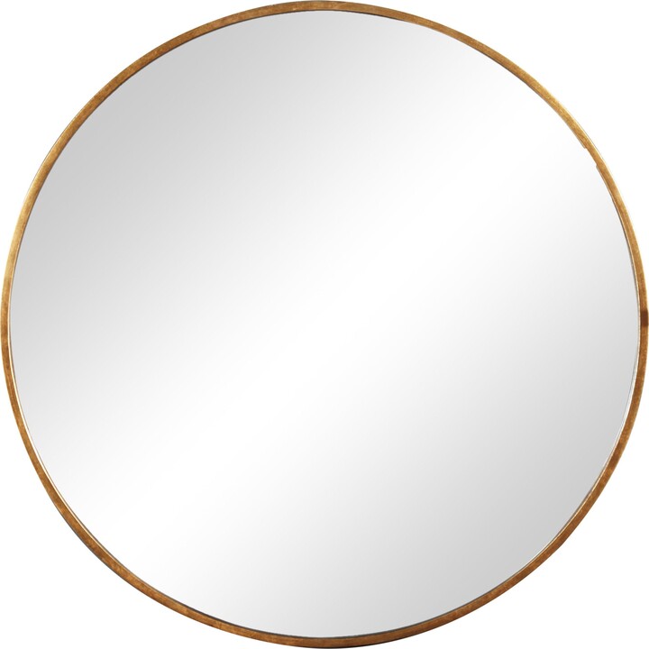 Melody Maison Large Round Gold Framed Wall Mirror 80cm X 80cm ShopStyle
