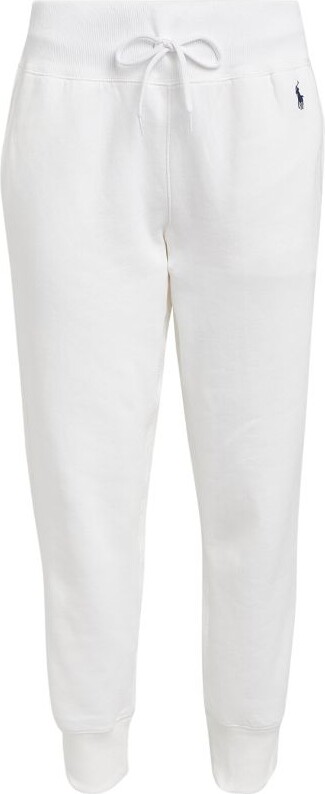 Womens Polo Ralph Lauren white Cropped Sweatpants