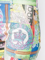 Thumbnail for your product : Versace Technicolor Baroque print jeans