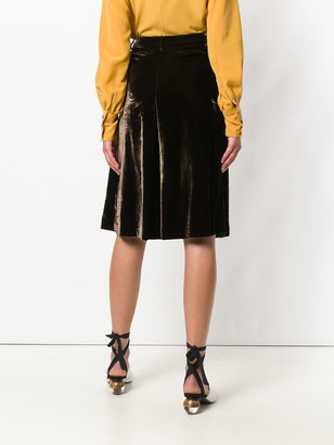 Dolce & Gabbana Pre-Owned Velvety Flared Skirt