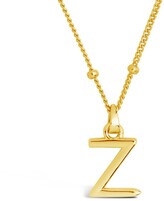 Thumbnail for your product : Sterling Forever 14K Over Silver Initial With Beaded Chain Necklace (A-Z)