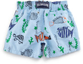 Thumbnail for your product : Vilebrequin Jim Embroidered Moonfish Swim Trunks, Blue, Boys' 2-8