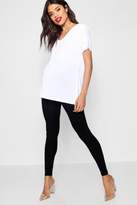 Thumbnail for your product : boohoo Maternity Slinky Over The Bump Skinny Legging