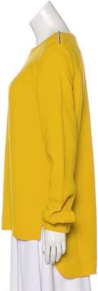 Stella McCartney Oversize Long Sleeve Blouse Yellow Oversize Long Sleeve Blouse