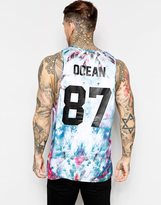 Thumbnail for your product : Eleven Paris X Life Is A Joke Tank With Ocean Back Print