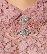 Thumbnail for your product : Valentino embellished floral-lace gown