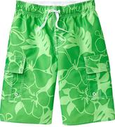 Thumbnail for your product : Old Navy Boys Hibiscus-Print Cargo Swim Trunks