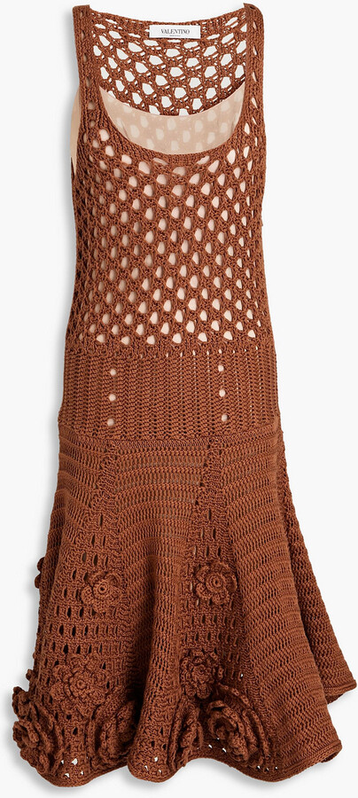 Crocheted cotton dress