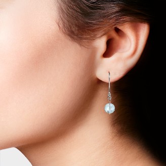 Aquamarine Drop Earrings March Birthstone