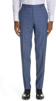 Canali Siena Classic Fit Plaid Super 130s Wool Suit