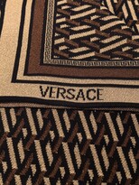 Thumbnail for your product : Versace Monogram-Patterned Knitted Scarf