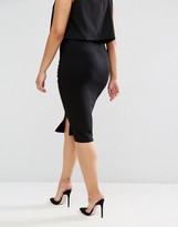Thumbnail for your product : ASOS Curve CURVE Pencil Skirt with Knot Detail