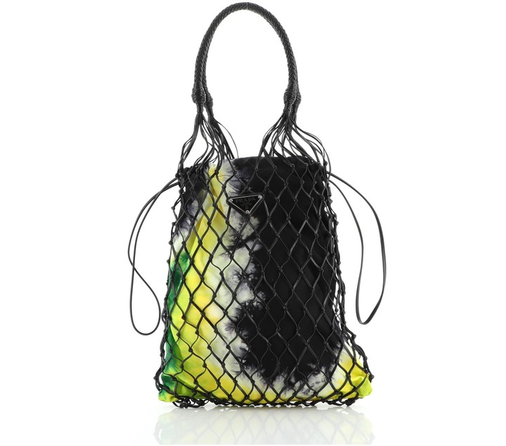 prada fishnet bag