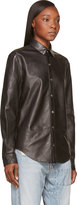 Thumbnail for your product : BLK DNM Black Leather Button-Up Shirt