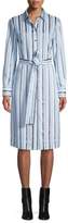 Thumbnail for your product : Tory Burch Striped Belted Shirtdress