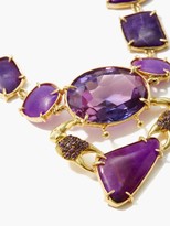 Thumbnail for your product : Daniela Villegas Saraka Amethyst, Sugulite & 18kt Gold Necklace - Purple