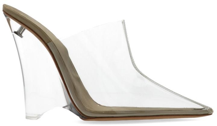yeezy transparent mules