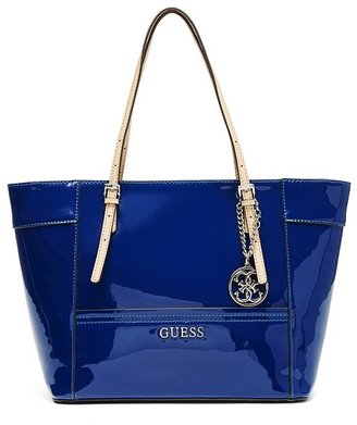 GUESS Delaney Patent Small Classic Tote