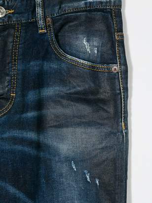 DSQUARED2 Kids stonewashed slim-fit jeans
