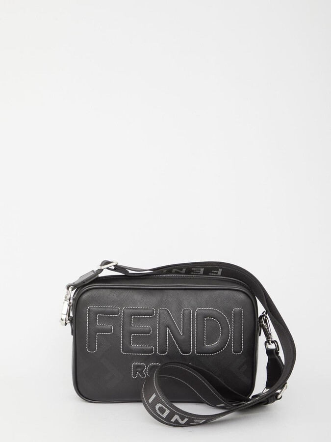 Fendi Leather Lui Bag - Black Messenger Bags, Bags - FEN234860
