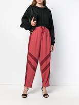 Thumbnail for your product : See by Chloe panelled crepe trousers