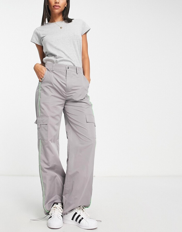 Women's Gray Pants Straight | ShopStyle