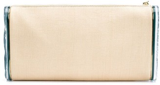 Edie Parker pineapples embroidery clutch