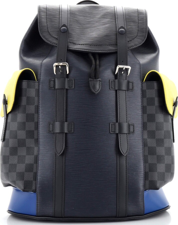 Louis Vuitton Christopher Backpack Epi Leather with Damier