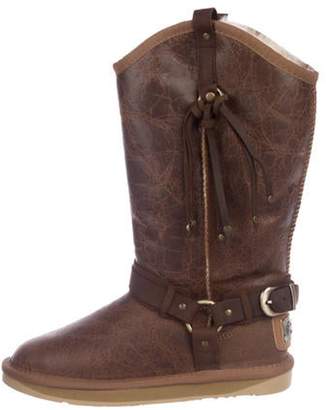 Australia Luxe Collective Leather Mid-Calf Boots Brown Leather Mid-Calf Boots