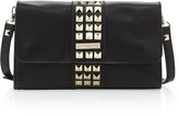 Thumbnail for your product : Gianfranco Ferre GF Studded Flap Crossbody Clutch Bag, Black