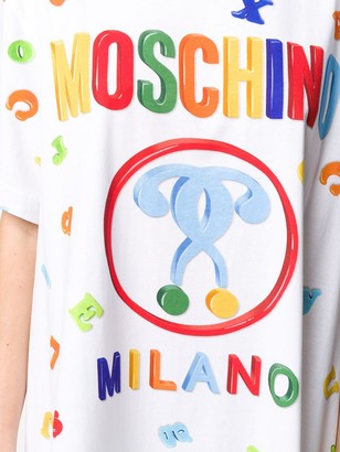 Moschino letter print T-shirt dress