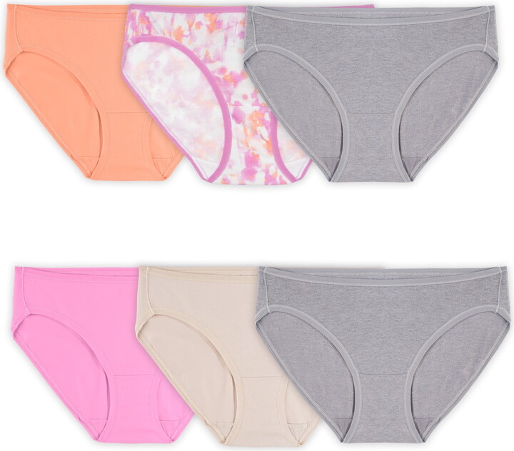 Fruit of the Loom Women’s 360 Stretch Comfort Underwear, 6-Pack