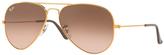 Thumbnail for your product : Ray-Ban Gradient Lens Aviator Sunglasses - Copper