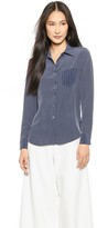 Thumbnail for your product : Equipment Brett Blouse with Contrast