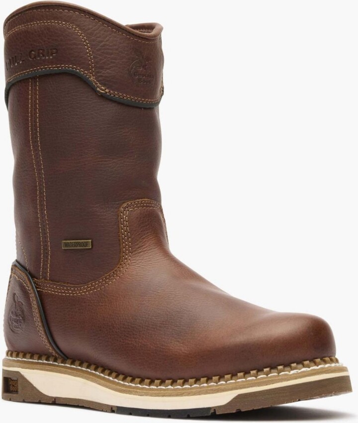 Georgia Boot Men's Amp Lt Wedge Waterproof Pull On Work Boot