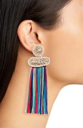 Tasha Textured Metal Fringe Earrings