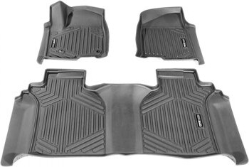 Hokku Designs Automotive Floor Mats Fits for Chevrolet Silverado/GMC Sierra 1500 3 pcs