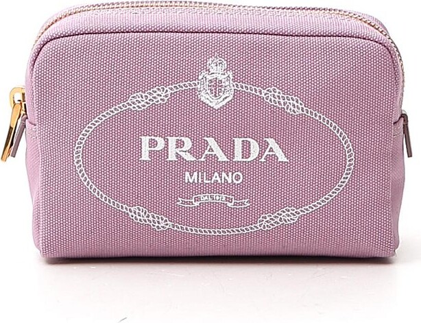 Prada Logo Printed Cosmetic Pouch - ShopStyle Makeup & Travel Bags
