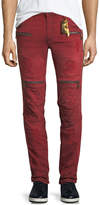 Thumbnail for your product : Robin's Jeans Distressed Zip-Trimmed Moto Jeans